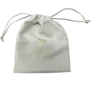 Kendra Scott Womens‎ Drawstring Gift Ring Necklace Jewelry Pouch Dust Bag White